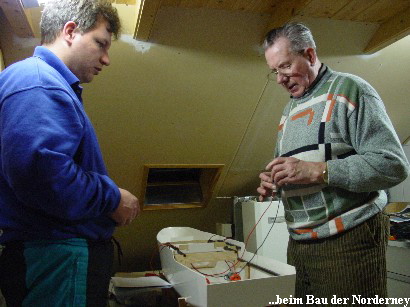 ...beim Bau der Norderney ...beim Bau der Norderney